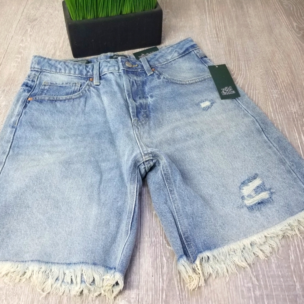 High- Rise Bermuda Shorts